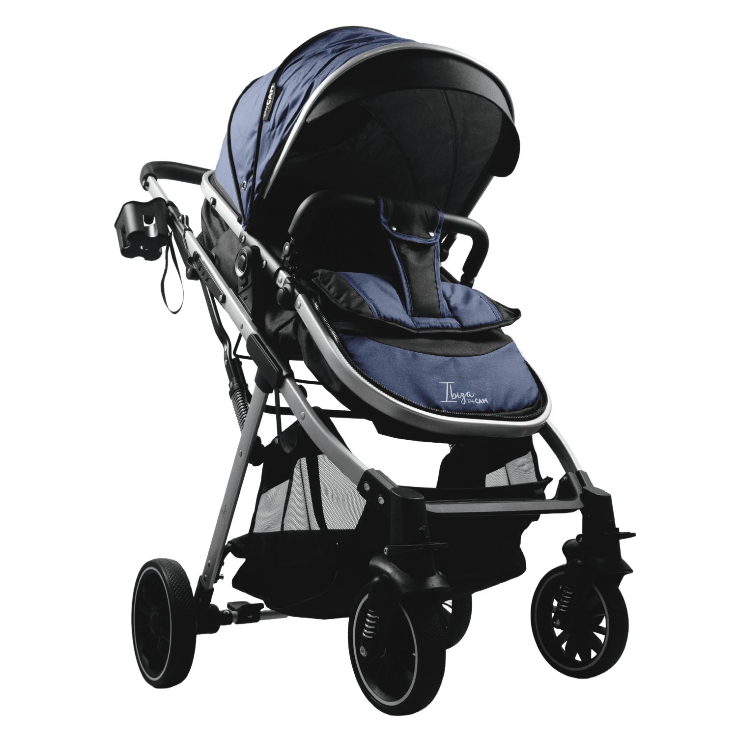 Coche moisés ibiza baby cam azul